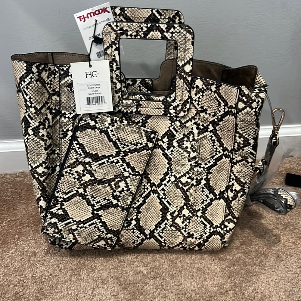 NWT FFC New York Python Bag